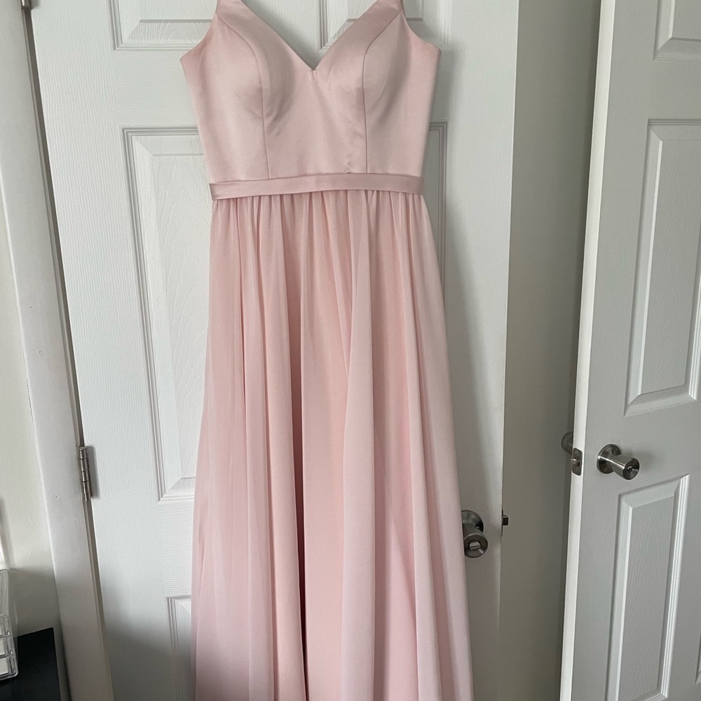 Elegant Pink Bridesmaids Gown